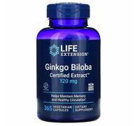 Life Extension, Ginkgo Biloba, Certified Extract, 120 mg, 365 Capsules