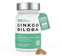 Ginkgo Biloba Capsules High Strength | 15,000mg 50:1 Extract (from Ginkgo Biloba Leaves) - 60 Servings | 24% Flavone Glycosides (3rd Party Tested) | Pure Ginkgo (No Fillers) | Love Life Supplements