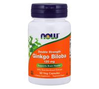 NOW Foods - Ginkgo Biloba Capsules - Double Strength 120 mg - 100 Vegetable Capsules