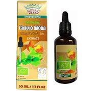 Ginkgo Biloba Organic Extract with Amber Organic Extract/Ginkgo Biloba with Baltic Amber Organic /50 ml/Elixir of Youth, Supports The Body and The Brain/brochure About Amber for Free.