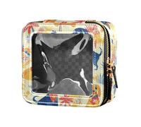 Ginkgo Leaves Cute Clear Makeup Bag for Women Cosmetic Containers Travel Bags for Toiletries, Dachshund Dreams Of A Bone, One Size