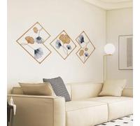 Ginkgo Wall Decorations Luxury Gold Metal Wall Stickers Sculpture 3D Tree Leaf Wall-Mounted Art Home Decor for Foyer, Reception Room, Lobby, Restaurant, Hotel (164*2*70.5cm/64.5*0.8*27.7in)