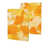 Ginkgo Watercolor Slim Tablet Cases Compatible with iPad Series Without Pencil Holder Protective Cover Compatible with ipad 2019/2020/2021(10.2in)