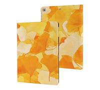 Ginkgo Watercolor Slim Tablet Cases Compatible with iPad Series Without Pencil Holder Protective Cover Compatible with ipad 2017/2018/Air1/Air2 (9.7in)