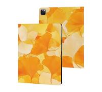 Ginkgo Watercolor Slim Tablet Cases Compatible with iPad Series Without Pencil Holder Protective Cover Compatible with iPad Pro 2020/2021/2022 (12.9in)