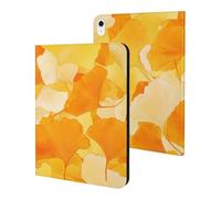 Ginkgo Watercolor Slim Tablet Cases Compatible with iPad Series Without Pencil Holder Protective Cover Compatible with iPad 10代 (10.9in)