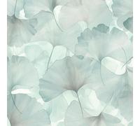 Ginko Dream Vinyl Wallpaper Teal Erismann 1047018 Stylish Contemporary Decor