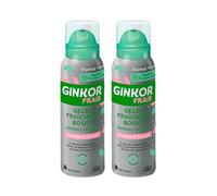 GINKOR Fresh | Fresh Leg Boost Jelly | Immediate Intense Cold Effect | 96% Natural Origin | Ginkgo Biloba Menthol Escin | Compatible Tights and Stockings | Pack of 2 x 100 ml