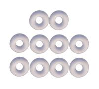 GinMimi 10 Pieces Piercing Silicone Discs for the Back of the Earrings Transparent Disc Pads for Fixing the Earrings Silicone Discs for Body Piercings