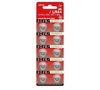 GinMimi 10pcs/sheet AG13 LR44 Button Cell Batteries 1.5V Alkaline Long Time Power Supply for Toy and Remote Controls Calculators Coin Battery
