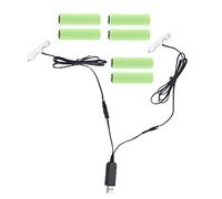 GinMimi 110cm 2in1 AA Battery USB Powered for Toothbrush Toy Flashlight Clock Walkie-Talkie Christmas Strip Light