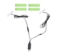 GinMimi 110cm 2in1 AA Battery USB Powered for Toothbrush Toy Flashlight Clock Walkie-Talkie Christmas Strip Light