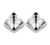 GinMimi 2Pcs High Heel Tip Covers Shoes Tip Protectors High Heel Toe Caps Metal Pointed Protector for Repair Footwear Accessory