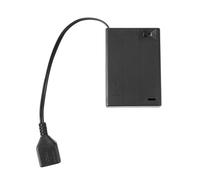 GinMimi AA Battery Box Case with USB Cable USB 2/3/4/6/8 Slot with Switches Rechargeable Box