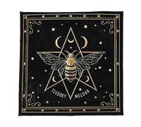 GinMimi Butterfly Star Pattern Astrology Tablecloth Altars Cloth Square Divinations Card Table Witchcrafts Deck Altars Tarots Card