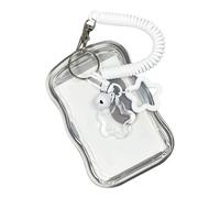 GinMimi Clear Card Holder Star Charm Protector Medicare Protector Sleeve Credit Sleeve for School Card Storage