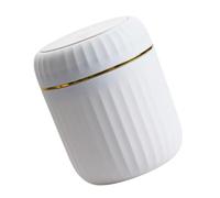 GinMimi Stylish Garbage Can Trash Can with Cover for Desk, Small Desk Bin Container Perfectly for Worker Student Desktop Garbage Bin