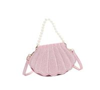 GinMimi Stylish Shell Shape Handbag for Women and Girls PU Leather Shoulder Bag Evenigng Purse Satchel Crossbody Bags PU Bag