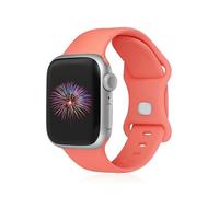 GINNARY Sport Bands Compatible with Apple Watch Band 38mm/40mm/41mm/42mm/44mm/45mm/49mm Women Men,Soft Silicone Strap Compatible with iWatch Ultra2/Ultra Series10/9/8/7/6/5/4/3/2/1/SE Coral