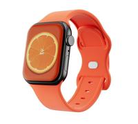 GINNARY Sport Bands Compatible with Apple Watch Band 38mm/40mm/41mm/42mm/44mm/45mm/49mm Women Men,Soft Silicone Strap Compatible with iWatch Ultra2/Ultra Series10/9/8/7/6/5/4/3/2/1/SE Coral