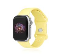 GINNARY Sport Bands Compatible with Apple Watch Band 38mm/40mm/41mm/42mm/44mm/45mm/49mm Women Men,Soft Silicone Strap Compatible with iWatch Ultra2/Ultra Series10/9/8/7/6/5/4/3/2/1/SE Ginger Yellow
