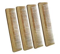Ginni Innovations Handmade Neemwood Comb Family Set of 4 (Anti-Fungal, Anti-Bacterial)