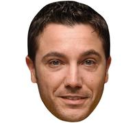Gino D'Acampo (Young) Celebrity Mask, Flat Card Face, Fancy Dress Mask
