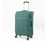 Gino Ferrari Biella Soft Shell Suitcase Lightweight Luggage Medium Green