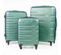 Gino Ferrari Lightweight Hard Shell Suitcases - Wheeled Hold & Cabin Luggage in Light Green | Size: Medium Gino Ferrari Light Green Medium