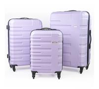 Gino Ferrari Lightweight Hard Shell Suitcases - Wheeled Hold & Cabin Luggage in Lilac | Size: Large Gino Ferrari Lilac Large