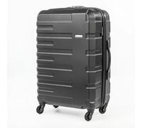 Gino Ferrari Lightweight Hard Shell Wheeled Suitcase Hold Cabin Luggage with Wheels - Medium - ABS - Black