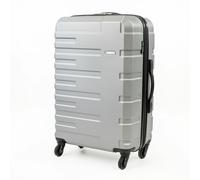 Gino Ferrari Lightweight Hard Shell Suitcases - Wheeled Hold & Cabin Luggage in Silver | Size: Medium Gino Ferrari Silver Medium