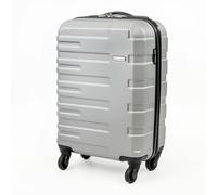 Gino Ferrari Lightweight Hard Shell Suitcases - Wheeled Hold & Cabin Luggage in Silver | Size: Small Gino Ferrari Silver Small