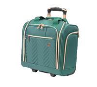 Gino Ferrari Luggage Softside Cabin Suitcase with Wheels - Teal, Under Seat | Premium Soft Shell Travel Wheeled Onboard Cases, Softer Detailed Suitcases for Holidays, Breaks and Getaways