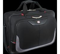 Gino Ferrari Men's Enza 16" Laptop Briefcase Tablet iPad Case Organiser Messenger Bag in Black Gino Ferrari Black
