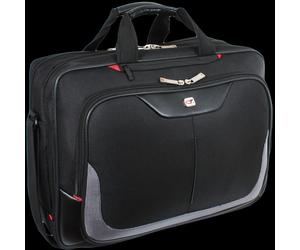 Gino Ferrari Men's Enza 16" Laptop Briefcase Tablet iPad Case Organiser Messenger Bag in Black Gino Ferrari Black