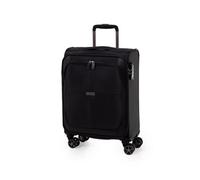 Gino Ferrari Omis Lightweight Suitcase Soft Shell Luggage Small Black