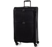 Gino Ferrari Omis Premium Lightweight Soft Shell Suitcase, Wheeled TSA Hold Luggage in Black | Size: Large Gino Ferrari Black Large