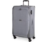 Gino Ferrari Omis Large Grey Lightweight Soft Shell Suitcase - Tsa Lock