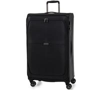 Gino Ferrari Omis Lightweight Suitcase Soft Shell Luggage Large Black