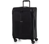 Gino Ferrari Omis Lightweight Suitcase Soft Shell Luggage Medium Black
