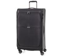 Gino Ferrari Omis Premium Lightweight Soft Shell Suitcase, Wheeled TSA Hold Luggage in Black | Size: Large Gino Ferrari Black Large