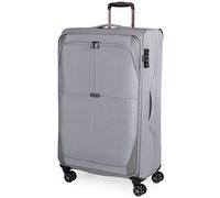 Gino Ferrari Luggage Softside Suitcase with Wheels - Soft Shell Cases for Travel | Medium 56L Capacity Checkin Hold Suitcases (Grey, M)