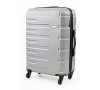 Gino Ferrari Tourer Medium Silver 4-Wheel Lightweight Abs Hard Shell Suitcase