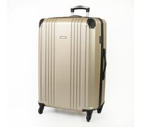 Gino Ferrari Valor lightweight Suitcase Hard Shell Cabin & Hold Luggage With Wheels - Large - ABS - Champagne