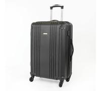 Gino Ferrari Valor lightweight Suitcase Hard Shell Cabin & Hold Luggage With Wheels - Medium - ABS - Black