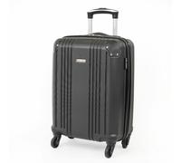 Gino Ferrari Valor lightweight Suitcase Hard Shell Cabin & Hold Luggage With Wheels - Small - ABS - Black