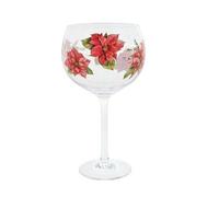 Ginology Red Poinsettia Copa Gin Glass
