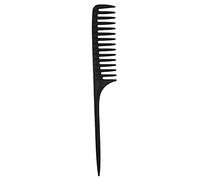 Ginomiii Wide Tooth Rat Tail Combs Pintail Barber Styling Comb for Women Anti Static Hairdressing Tool Professional Use, Household Hair Brush, Black, app.25.5 x 3.5cm / 10.03 x 1.37in