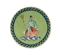 GINORI 1735 Il Viaggio Di Nettuno charger plate (33cm) - Green OS